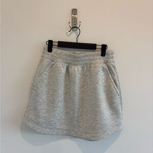 Abercrombie & Fitch Light grey YPB neoknit athletic skirt